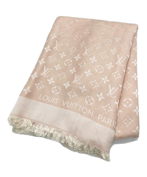 LOUIS VUITTON（ルイ ヴィトン）LOUIS VUITTON (ルイ ヴィトン) シルク混大判ストール ピンクの古着・服飾アイテム