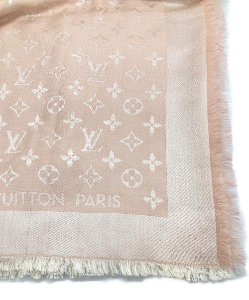 LOUIS VUITTON（ルイ ヴィトン）LOUIS VUITTON (ルイ ヴィトン) シルク混大判ストール ピンクの古着・服飾アイテム