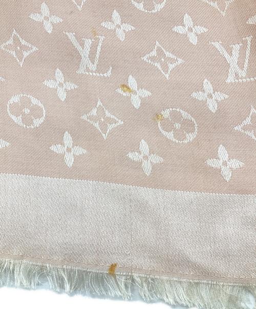 LOUIS VUITTON（ルイ ヴィトン）LOUIS VUITTON (ルイ ヴィトン) シルク混大判ストール ピンクの古着・服飾アイテム