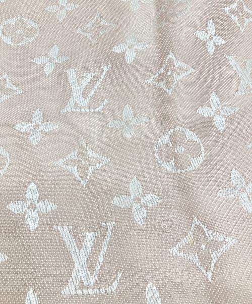LOUIS VUITTON（ルイ ヴィトン）LOUIS VUITTON (ルイ ヴィトン) シルク混大判ストール ピンクの古着・服飾アイテム