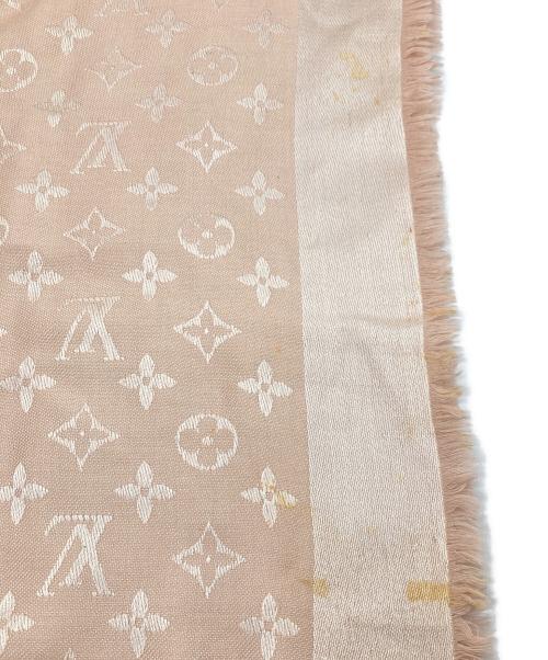 LOUIS VUITTON（ルイ ヴィトン）LOUIS VUITTON (ルイ ヴィトン) シルク混大判ストール ピンクの古着・服飾アイテム