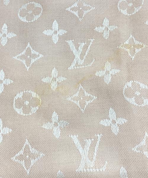 LOUIS VUITTON（ルイ ヴィトン）LOUIS VUITTON (ルイ ヴィトン) シルク混大判ストール ピンクの古着・服飾アイテム