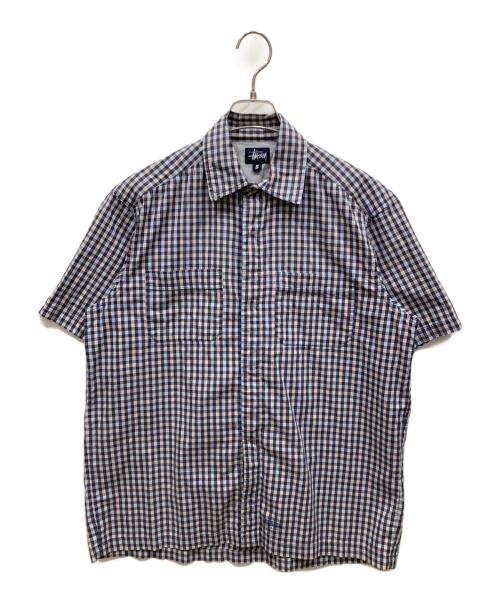 stussy（ステューシー）stussy (ステューシー) 半袖シャツ ブルー サイズ:SIZE Sの古着・服飾アイテム