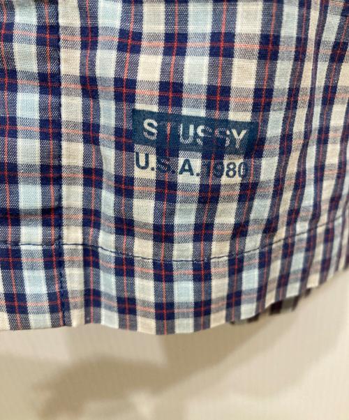 stussy（ステューシー）stussy (ステューシー) 半袖シャツ ブルー サイズ:SIZE Sの古着・服飾アイテム