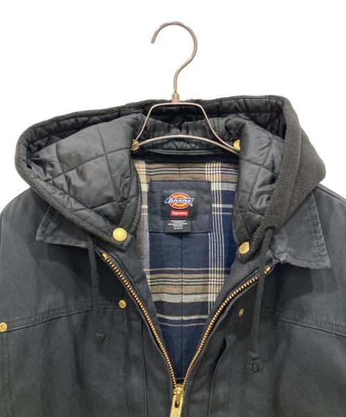 SUPREME（シュプリーム）SUPREME (シュプリーム) Dickies (ディッキーズ) Hooded Work Jacket ブラック サイズ:SIZE Mの古着・服飾アイテム