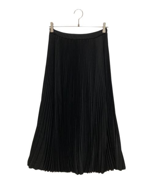 Graphpaper（グラフペーパー）Graphpaper (グラフペーパー) Satin Pleats Skirt ブラック サイズ:SIZE 00の古着・服飾アイテム