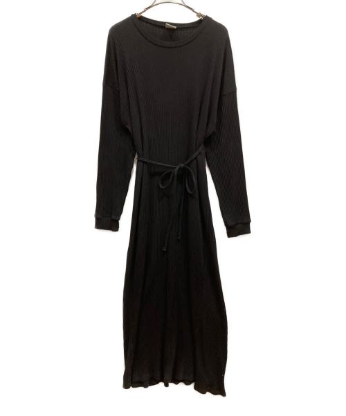 BASERANGE（ベースレンジ）BASERANGE (ベースレンジ) SHAW LONG SLEEVE KAFTAN ワンピース ブラック サイズ:SIZE XSの古着・服飾アイテム