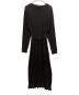 BASERANGE（ベースレンジ）の古着「SHAW LONG SLEEVE KAFTAN ワンピース」｜ブラック