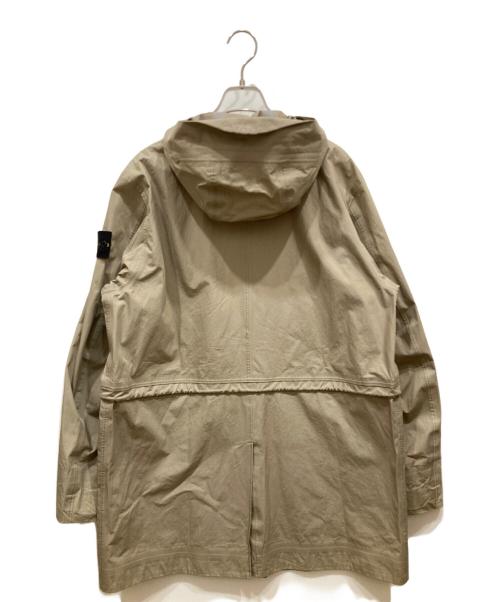 STONE ISLAND（ストーンアイランド）STONE ISLAND (ストーンアイランド) WATER REPELLENT SUPIMA COTTONフードコート ベージュ サイズ:SIZE Mの古着・服飾アイテム