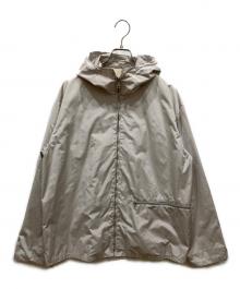JIL SANDER（ジルサンダー）の古着「シルク混フーデットジャケット」｜グレー