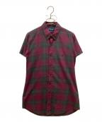 RALPH LAURENラルフローレン）の古着「半袖シャツ　BLAKE」｜ボルドー