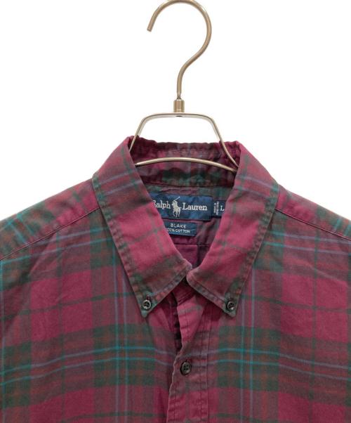 RALPH LAUREN（ラルフローレン）RALPH LAUREN (ラルフローレン) 半袖シャツ　BLAKE ボルドー サイズ:SIZE Lの古着・服飾アイテム