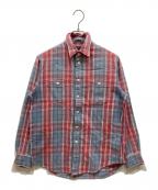 POLO RALPH LAURENポロ・ラルフローレン）の古着「チェックシャツ」｜ブルー×レッド