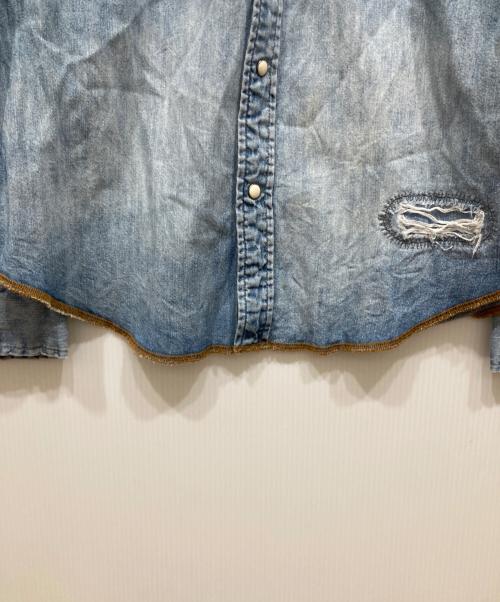 Denim & Supply Ralph Lauren（デニム＆サプライ ラルフローレン）DENIM & SUPPLY RALPH LAUREN (デニム＆サプライ ラルフローレン) ネイティブ柄デニムシャツ ブルー サイズ:SIZE Sの古着・服飾アイテム