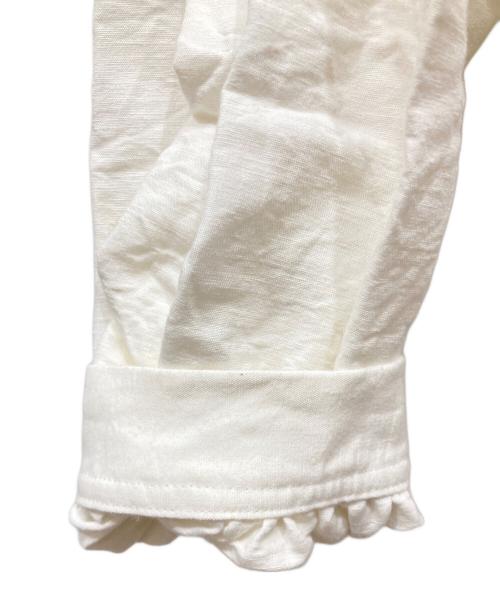 ASEEDONCLOUD（アシードンクラウド）ASEEDONCLOUD (アシードンクラウド) クラシカルリネンボリュームスリーブワンピース アイボリー サイズ:SIZE Mの古着・服飾アイテム