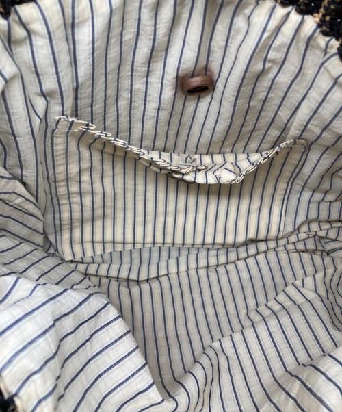 JAMIN PUECH（ジャマンピュエッシュ）JAMIN PUECH (ジャマンピュエッシュ) トートバッグ ベージュ×ブラックの古着・服飾アイテム