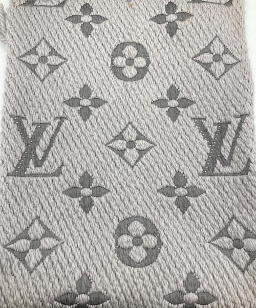 LOUIS VUITTON（ルイ ヴィトン）LOUIS VUITTON (ルイ ヴィトン) エシャルプ ロゴマニア グレーの古着・服飾アイテム