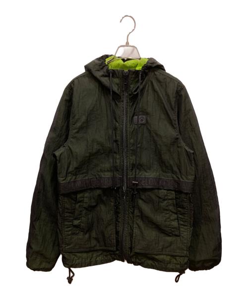 DIESEL（ディーゼル）DIESEL (ディーゼル) ナイロンジップジャケット イエロー×ブラック サイズ:SIZE Sの古着・服飾アイテム
