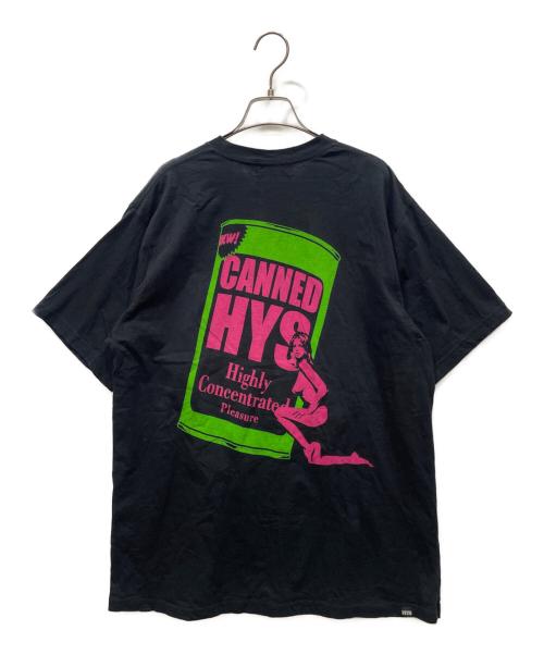 Hysteric Glamour（ヒステリックグラマー）Hysteric Glamour (ヒステリックグラマー) CANNED HYSTERIC Tシャツ ブラック サイズ:SIZE XLの古着・服飾アイテム