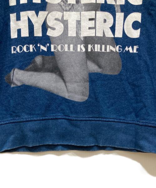 Hysteric Glamour（ヒステリックグラマー）Hysteric Glamour (ヒステリックグラマー) MORNING LUCK オーバーサイズスウェット インディゴ サイズ:SIZE Freeの古着・服飾アイテム