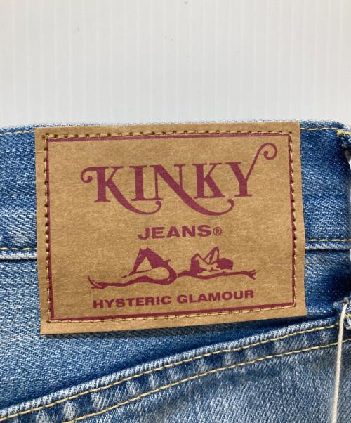 Hysteric Glamour（ヒステリックグラマー）Hysteric Glamour (ヒステリックグラマー) SLASH TYPE LOGO スリムストレートデニムパンツ インディゴ サイズ:SIZE 81cm (W32)の古着・服飾アイテム