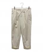 Saint Laurent Parisサンローランパリ）の古着「コーデュロイタックパンツ」｜ホワイト