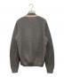 GUCCI (グッチ) レザー切替ウールカーディガン グレー サイズ:SIZE M：17000円