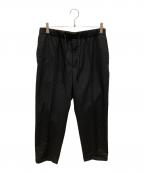 FENDIフェンディ）の古着「パンチング ウールパンツ」｜ブラック