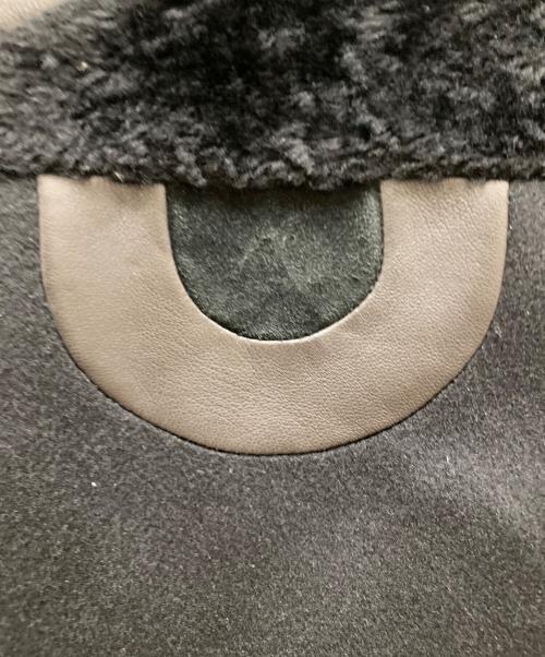 FENDI（フェンディ）FENDI (フェンディ) モンスターアイレザー切替ダウンジャケット ブラック サイズ:SIZE 48の古着・服飾アイテム