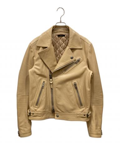 定価126万 トムフォード 2way フライト ライダースジャケット E3718 中古・古着通販】TOM FORD (トムフォード) カウレザーダブルライダース