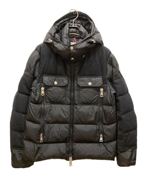 MONCLER（モンクレール）MONCLER (モンクレール) DIMIER/ウール切替ダウンジャケット ブラック サイズ:SIZE 2の古着・服飾アイテム