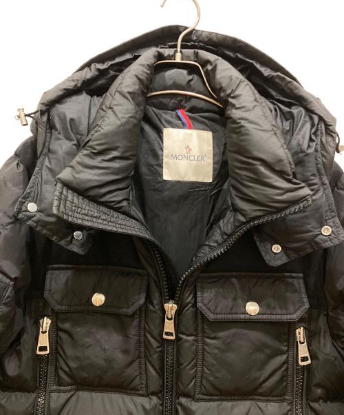 MONCLER（モンクレール）MONCLER (モンクレール) DIMIER/ウール切替ダウンジャケット ブラック サイズ:SIZE 2の古着・服飾アイテム