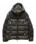 MONCLER（モンクレール）の古着「DIMIER/ウール切替ダウンジャケット」｜ブラック