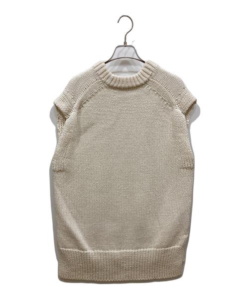 ATON（エイトン）ATON (エイトン) ニットベスト アイボリー サイズ:SIZE 2の古着・服飾アイテム