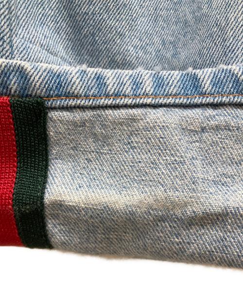 GUCCI（グッチ）GUCCI (グッチ) シェリーラインデニムパンツ スカイブルー サイズ:	SIZE 31の古着・服飾アイテム