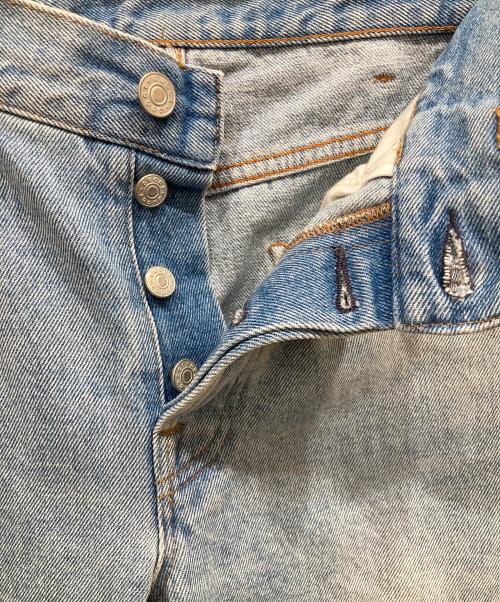 GUCCI（グッチ）GUCCI (グッチ) シェリーラインデニムパンツ スカイブルー サイズ:	SIZE 31の古着・服飾アイテム