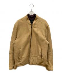 GIORGIO ARMANI（ジョルジョアルマーニ）の古着「ムートンボンバージャケット」｜ベージュ