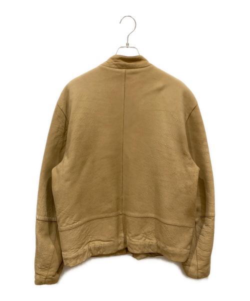 GIORGIO ARMANI（ジョルジョアルマーニ）GIORGIO ARMANI (ジョルジョアルマーニ) ムートンボンバージャケット ベージュ サイズ:SIZE 50の古着・服飾アイテム