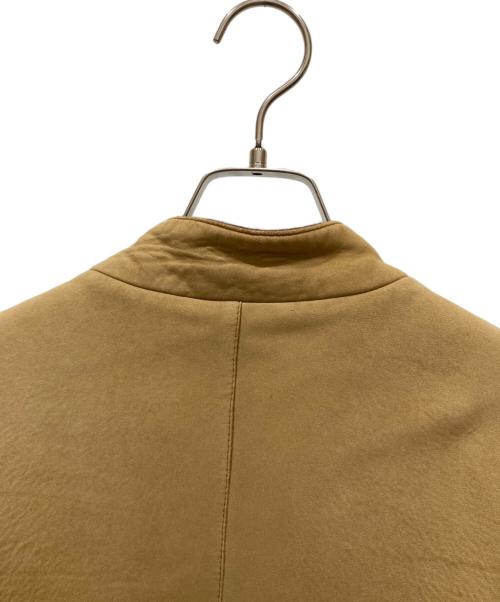 GIORGIO ARMANI（ジョルジョアルマーニ）GIORGIO ARMANI (ジョルジョアルマーニ) ムートンボンバージャケット ベージュ サイズ:SIZE 50の古着・服飾アイテム