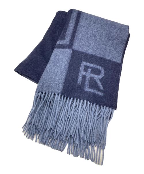 POLO RALPH LAUREN（ポロ・ラルフローレン）POLO RALPH LAUREN (ポロ・ラルフローレン) HAWKINS カシミヤストール ネイビーの古着・服飾アイテム