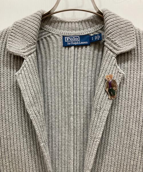 POLO RALPH LAUREN（ポロ・ラルフローレン）POLO RALPH LAUREN (ポロ・ラルフローレン) 2Bニットジャケット グレー サイズ:SIZE Sの古着・服飾アイテム