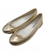 repettoレペット）の古着「メタリックバレエシューズ」｜ゴールド