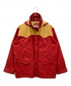 Bodies by WAREHOUSEボーディーズバイウェアハウス）の古着「レザーヨークマウンテンパーカー」｜レッド