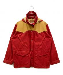 Bodies by WAREHOUSE（ボーディーズバイウェアハウス）の古着「レザーヨークマウンテンパーカー」｜レッド