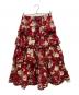 PINK HOUSE（ピンクハウス）の古着「ブッシュローズプリントスカート」｜レッド