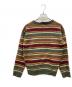 stussy (ステューシー) ボーダーニット ブラウン×グリーン サイズ:SIZE M：10000円