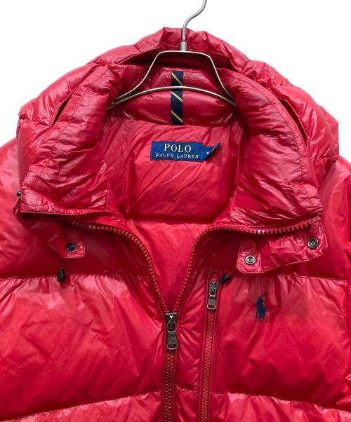 POLO RALPH LAUREN（ポロ・ラルフローレン）POLO RALPH LAUREN (ポロ・ラルフローレン) ダウンジャケット レッド サイズ:SIZE Mの古着・服飾アイテム