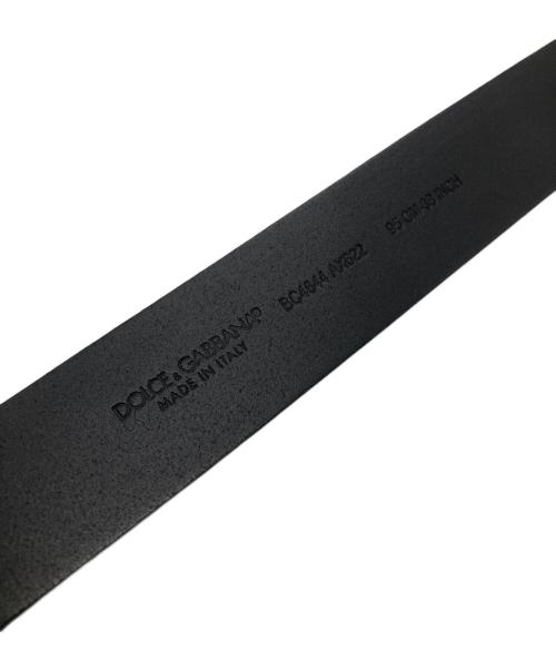 DOLCE & GABBANA（ドルチェ＆ガッバーナ）DOLCE & GABBANA (ドルチェ＆ガッバーナ) DG Buckle Leather Belt ブラック サイズ:SIZE 38の古着・服飾アイテム