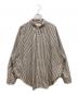 THE SHINZONE（ザ シンゾーン）の古着「STRIPE DADDY SHIRT」｜ブラウン×ホワイト