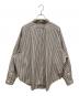 THE SHINZONE (ザ シンゾーン) STRIPE DADDY SHIRT ブラウン×ホワイト サイズ:PO：6000円